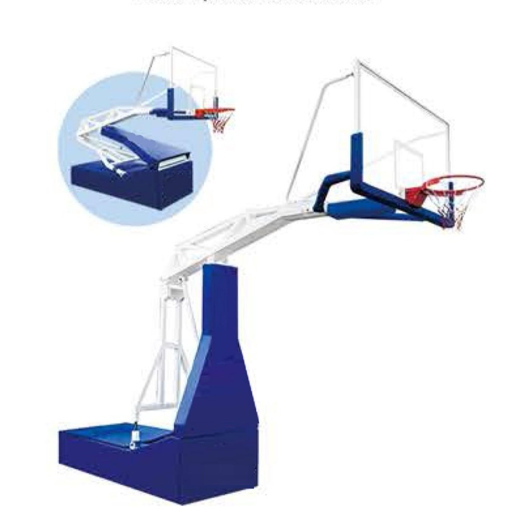Manual-Hydraulic-Basketball-Stand